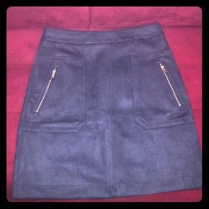 Ann Taylor faux suede skirt